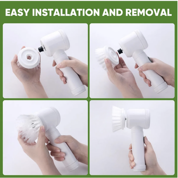 ScrubBolt 5-in-1 Electric Scrub Brush | Powerful Brush for Bathroom, Kitchen & Floors