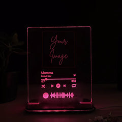 GlowTunes Personalized LED Table Lamp