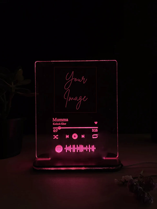 GlowTunes Personalized LED Table Lamp
